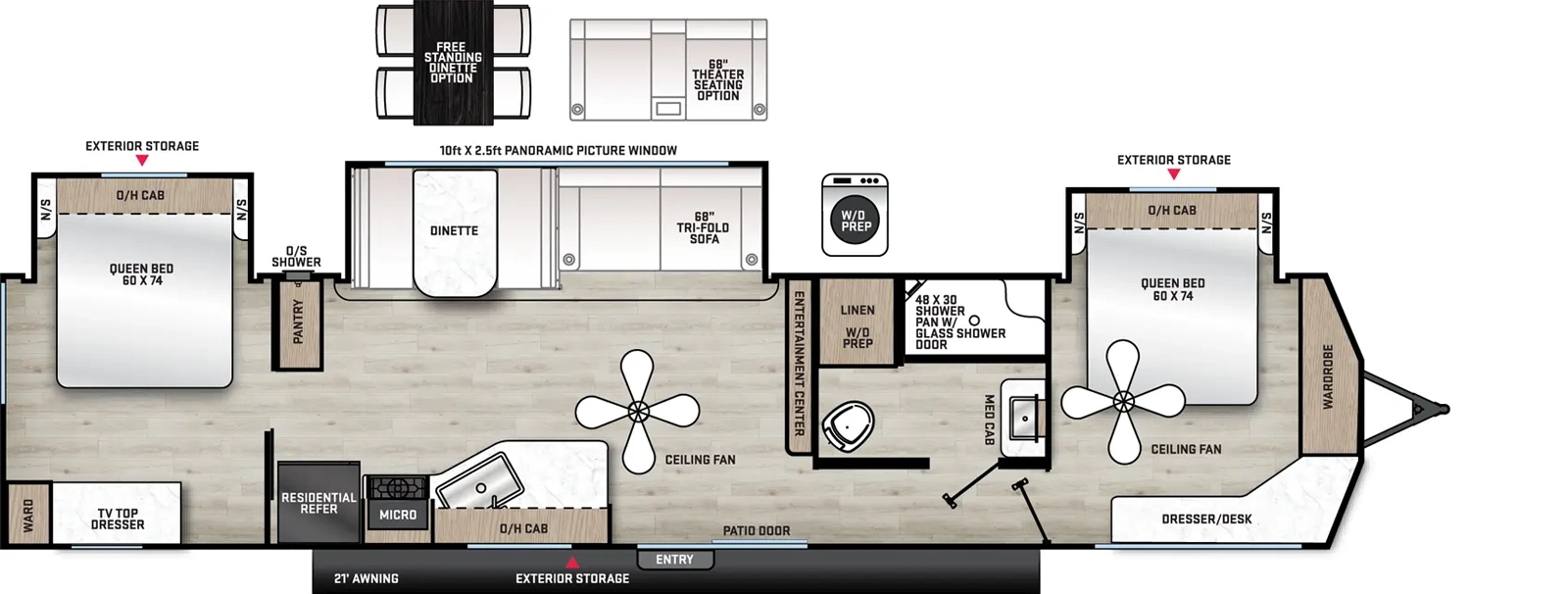 40BHTS2Q Floorplan Image